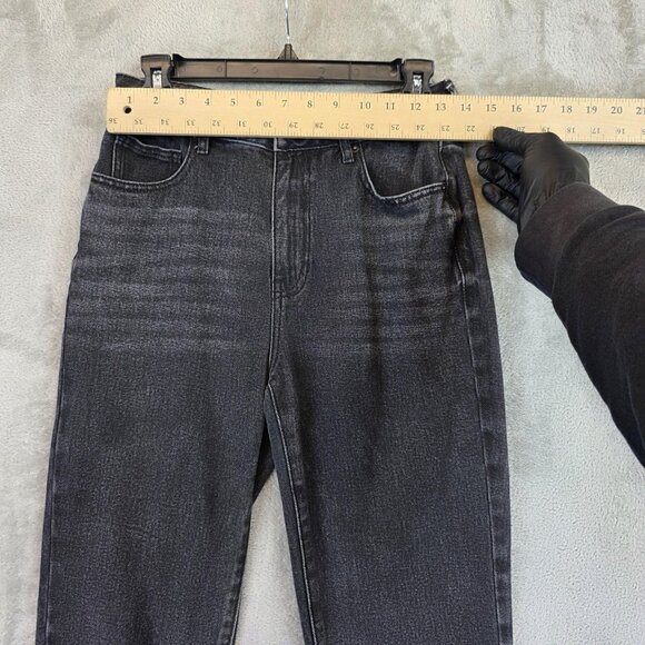 PacSun Mom Jean Jeans Womens 26 Black High Rise 100% Cotton Denim Pants - Picture 2 of 13